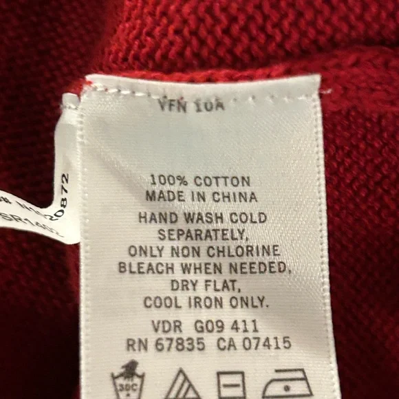 Nautica Men’s Sweater Red 1/2 Zip size XL NWT - Picture 2 of 6